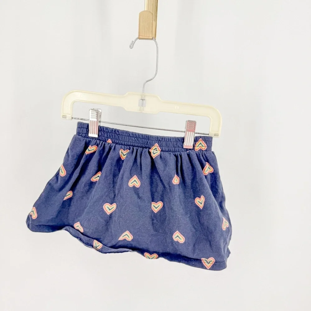 Old Navy girls skort navy with rainbows